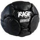 Zeekio Rage Black genuine leather pellet-filled footbag