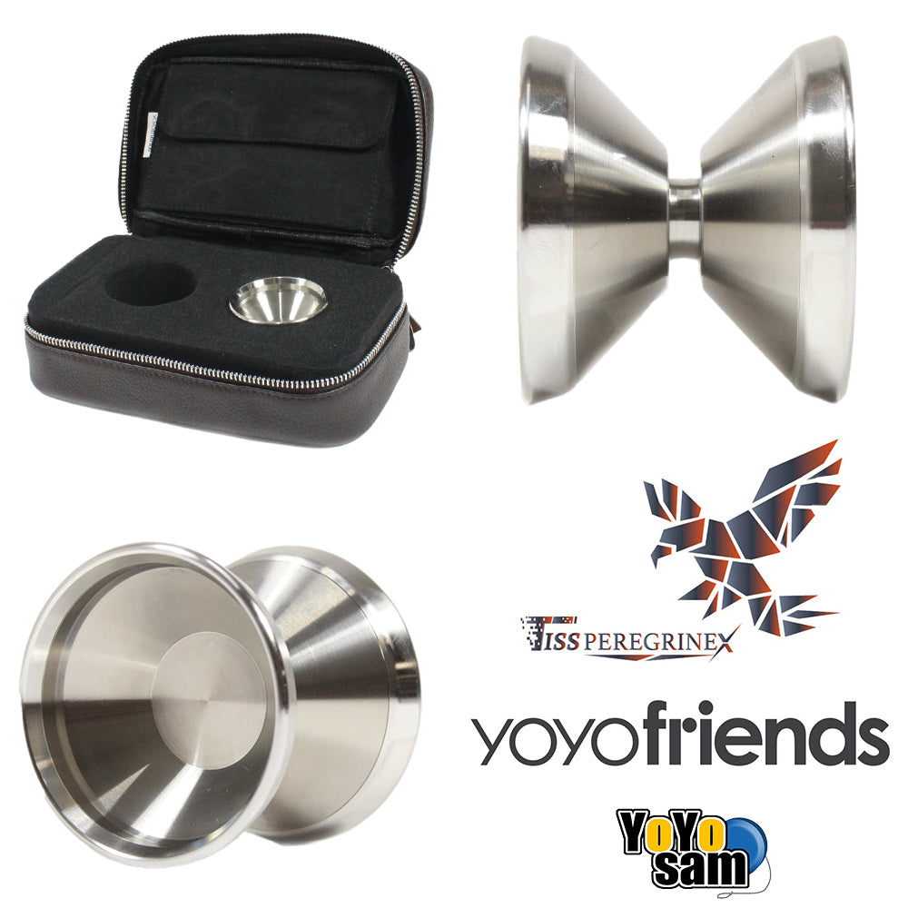 yoyofriends TISS Peregrine X Yo-Yo - Titanium with Stainless Steel Rims YoYo