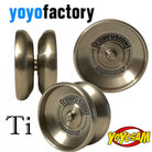 YoYoFactory Confusion Ti Yo-Yo - Titanium- YoYo Plays Responsive or Unresponsive by Switching the Pads! — view 2