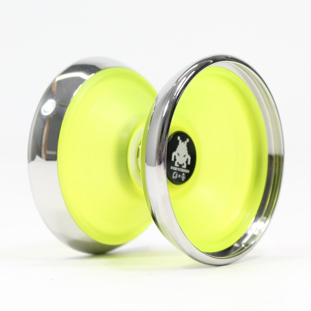 C3yoyodesign x PoryKon Porycrash Yo-Yo - Bi-Material YoYo with Stainless Steel Ring - YoYoSam
