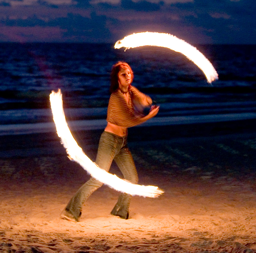 Zeekio Beefy Fire Poi- Adjustable ball chain - Full Meter of 70mm Kevlar — view 10