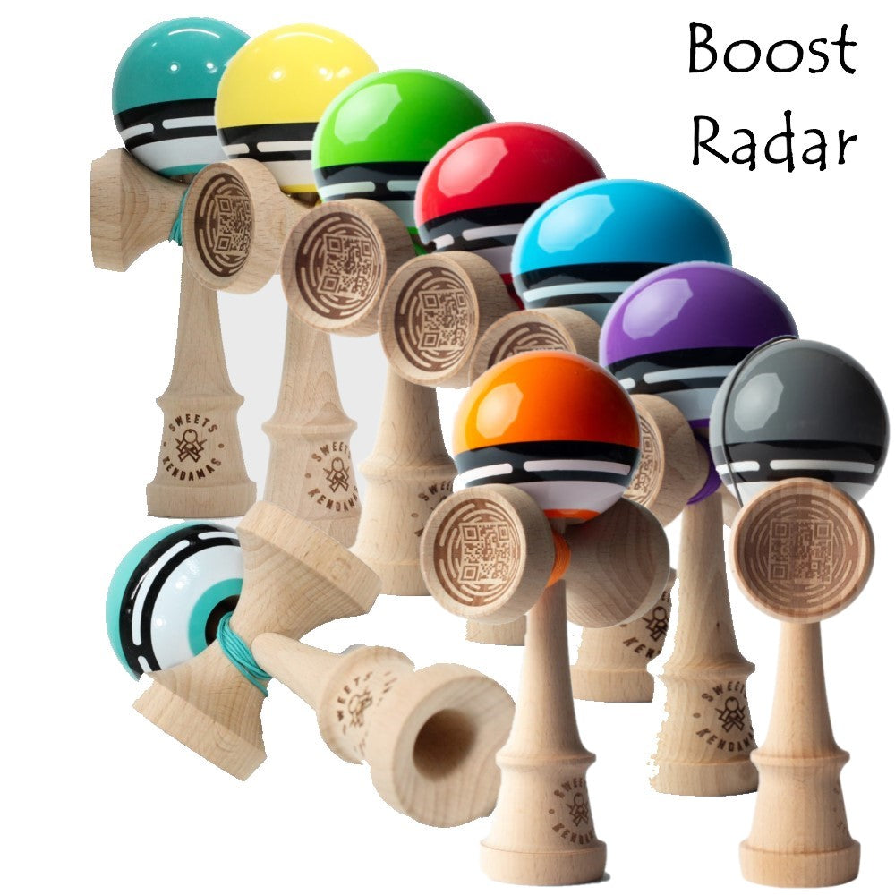 Sweets Kendamas Boost Radar- Sport Stripe Kendama - Sticky Paint