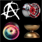 Zeekio Anarchist Yo-Yo - Rainbow Anodized and Colored Acid Wash Finish - YoYoSam