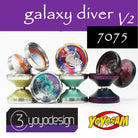 C3yoyodesign Galaxy Diver 7075 V2 Yo-Yo - Bi-Metal YoYo
