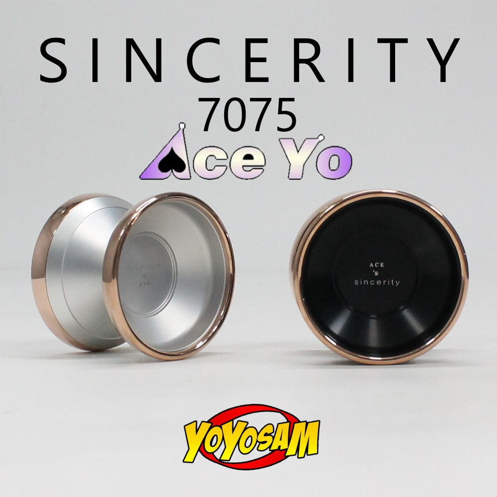 Ace Yo Sincerity Yo-Yo - 7075 Aluminum with Stainless Steel Ring - Bi-Metal YoYo