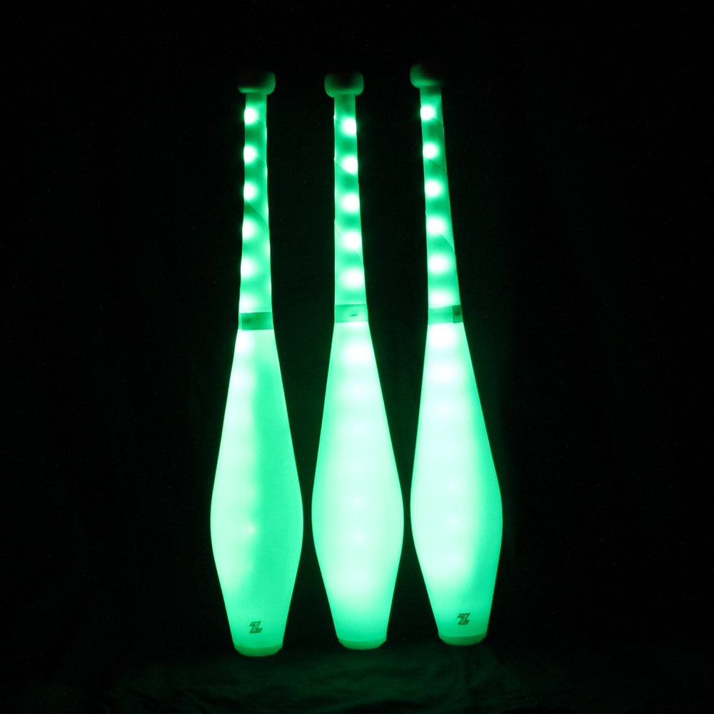 Zeekio Multi-Color LED Light Up Juggling Clubs with Charger and Remote (Set of 3) — view 9