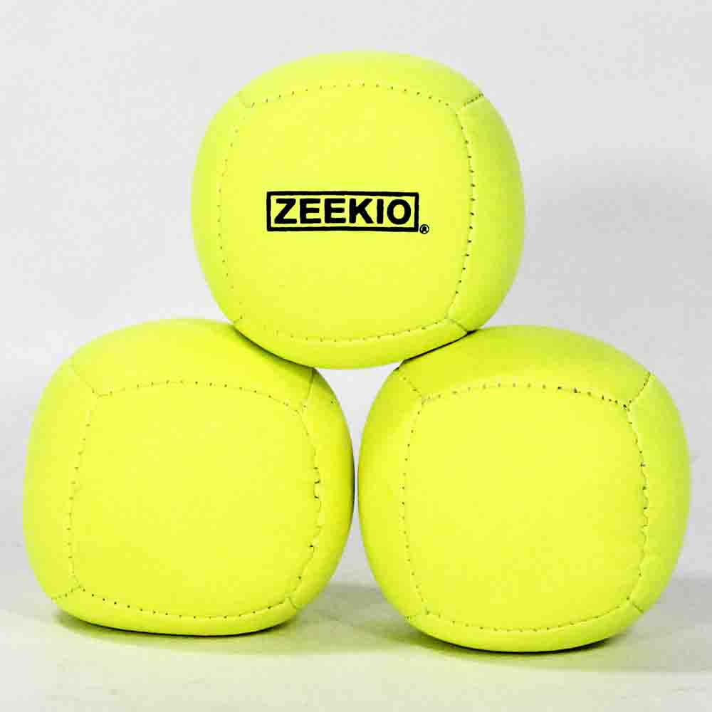 Zeekio Lunar Juggling Balls - 110g Professional UV Reactive 6 Panel Ball - Pack of 3 — view 10
