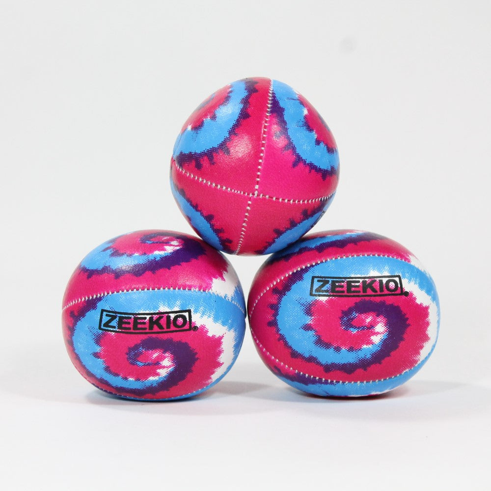 Zeekio Tie Dye Festival Juggling Ball Set - 120g - Beginner to Pro - Set of 3 - YoYoSam