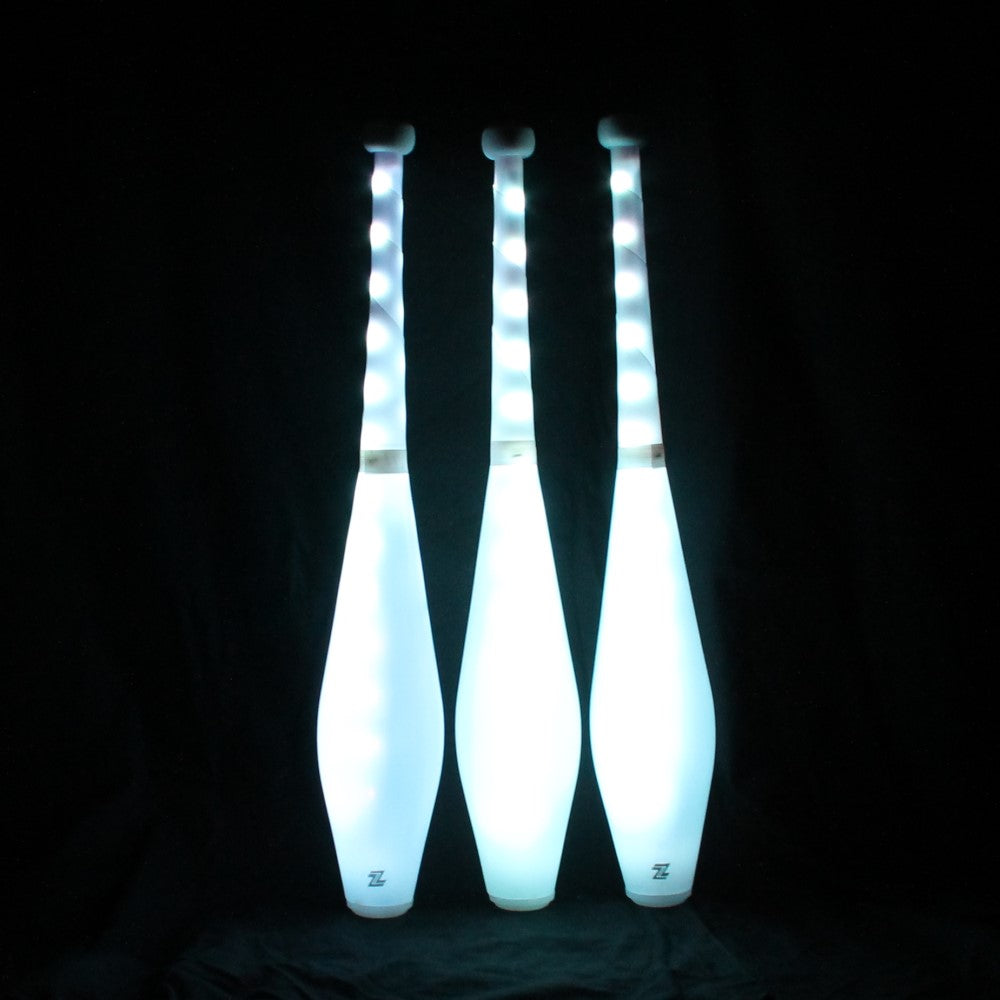 Zeekio Multi-Color LED Light Up Juggling Clubs with Charger and Remote (Set of 3) — view 3
