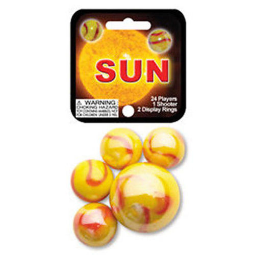 Mega Marbles Themed Marbles- 24 Player Marbles (5/8'') - 1 Shooter (1'')- - YoYoSam
