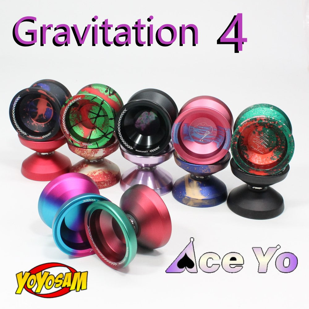 Ace Yo Gravitation 4 Yo-Yo - Mono-Metal Aluminum Yo-Yo with Blasted Body — view 3