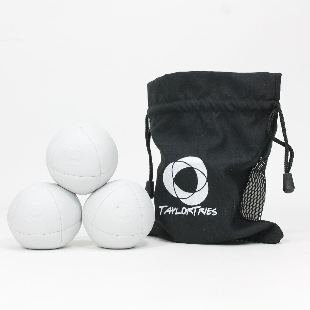 Taylor Tries Signature Pro Series Juggling Balls- Professional 8 Panel Ball with Drawstring Carry Bag - 110 grams, 67mm -