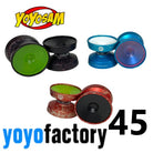 YoYoFactory 45 YoYo - Fingerspin Cap - Undersized Metal Yo-Yo — view 2