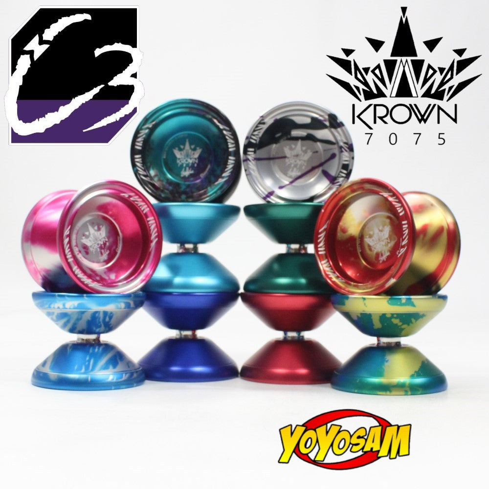 C3yoyodesign Krown 7075 Yo-Yo - 7075 Aluminum - SHINYA KIDO Signature YoYo