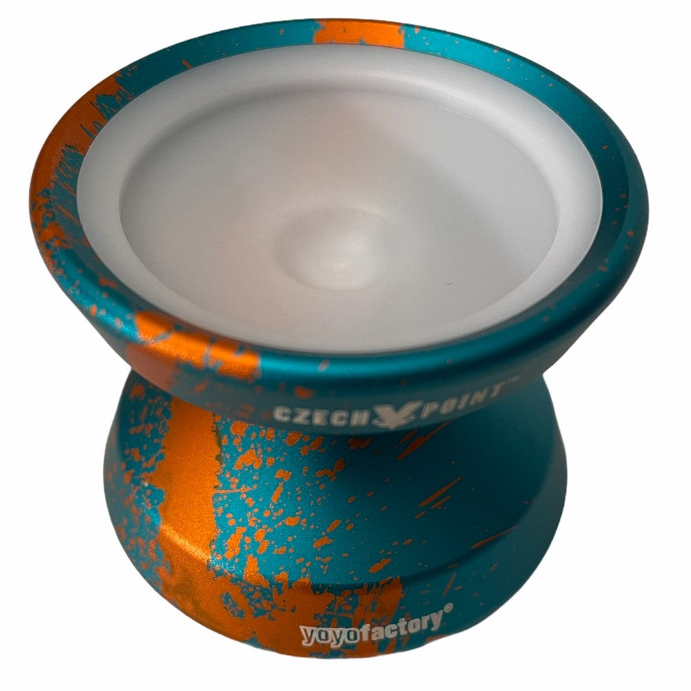 YoYoFactory Czech Point Pivot Yo-Yo- POM Fingerspin Cap- Metal YoYo — view 3