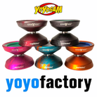 YoYoFactory Czech Point Pivot Yo-Yo- POM Fingerspin Cap- Metal YoYo — view 2
