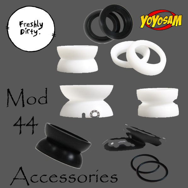 Freshly Dirty Mod44 Gen 2 Yo-Yo Accessories - Various Interchangeable Rims - O Rings-Pads