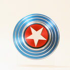 The Captain's Shield Fidget Spinner- American Colors- Creates Optical Illusions! — view 3