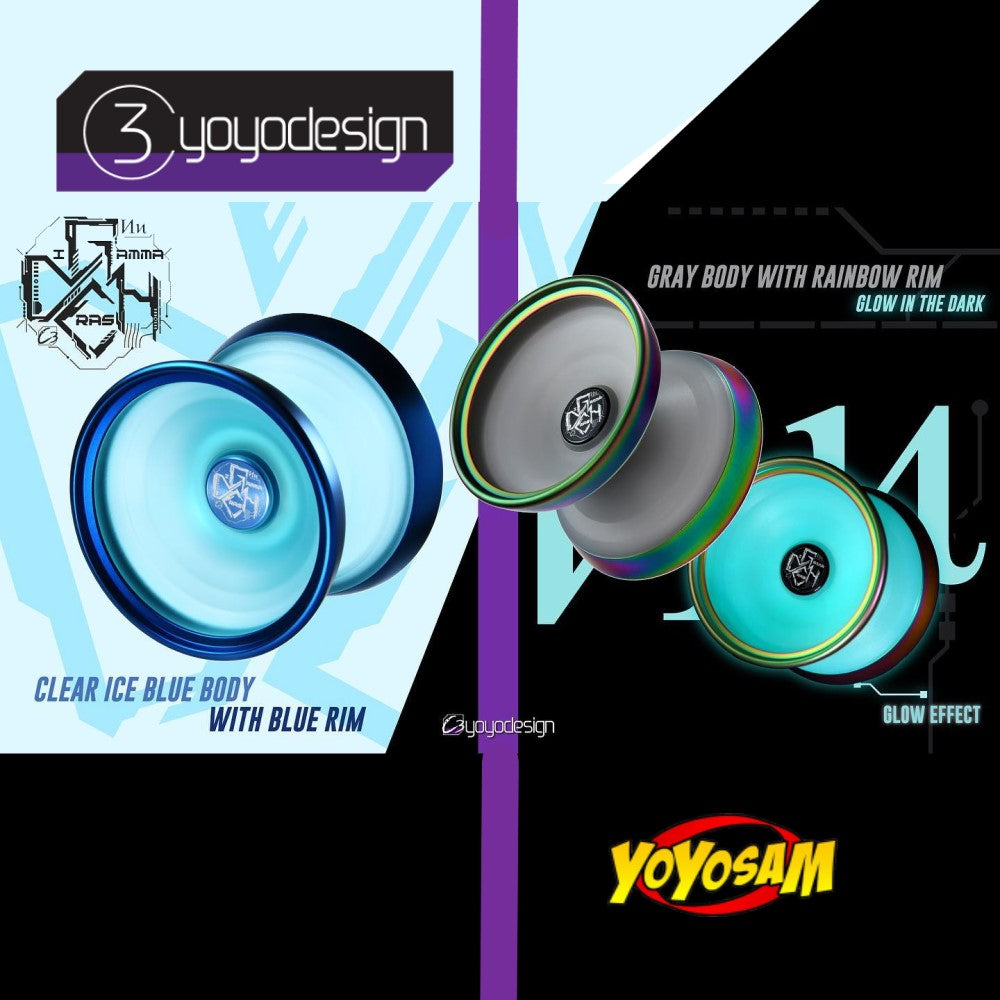 C3yoyodesign Digamma Crash Yo-Yo - Polycarbonate with Stainless Steel Rim YoYo