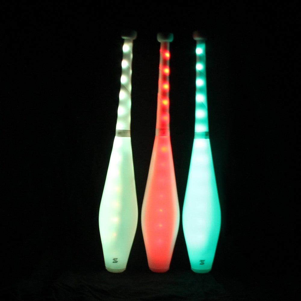 Zeekio Multi-Color LED Light Up Juggling Clubs with Charger and Remote (Set of 3) — view 8