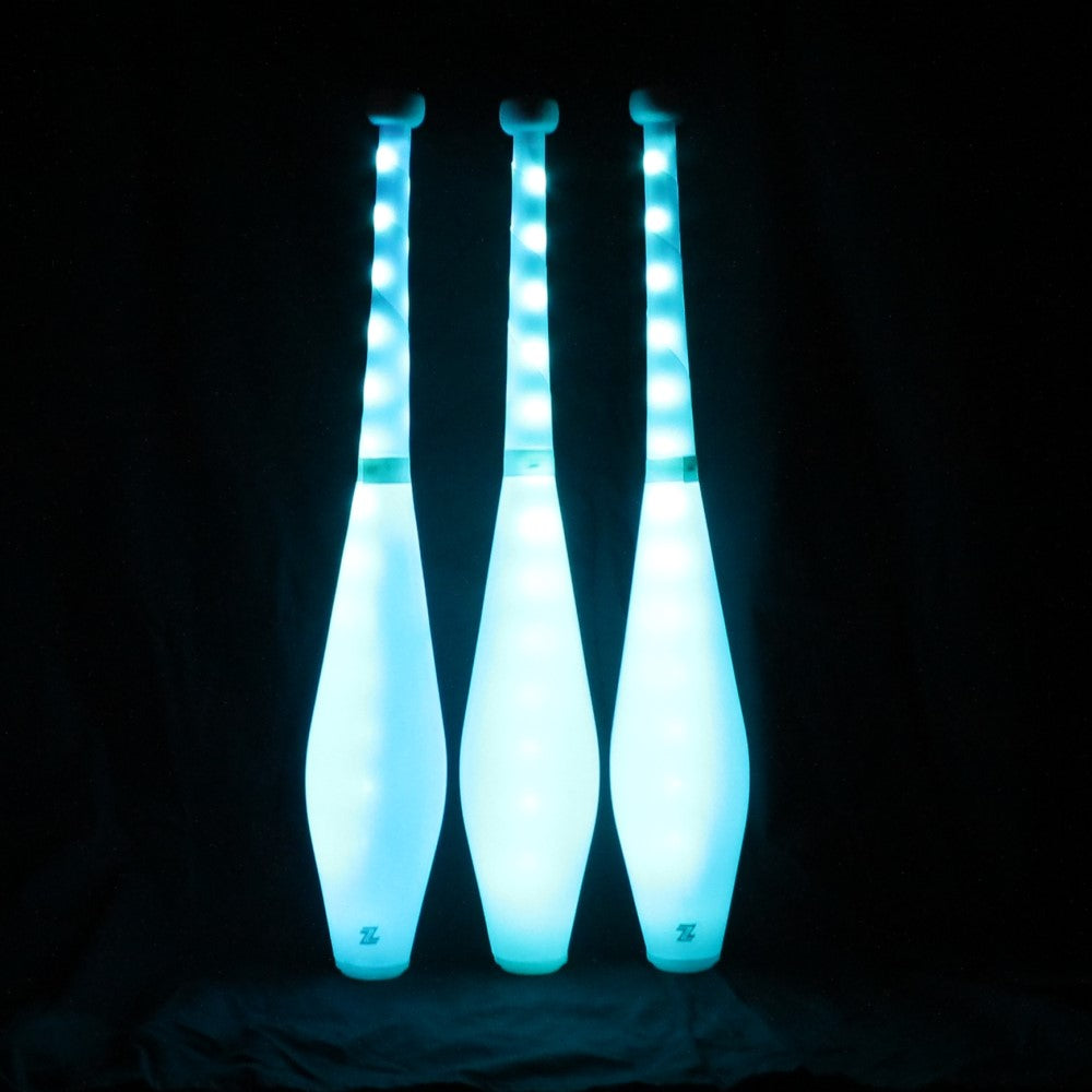 Zeekio Multi-Color LED Light Up Juggling Clubs with Charger and Remote (Set of 3) — view 5