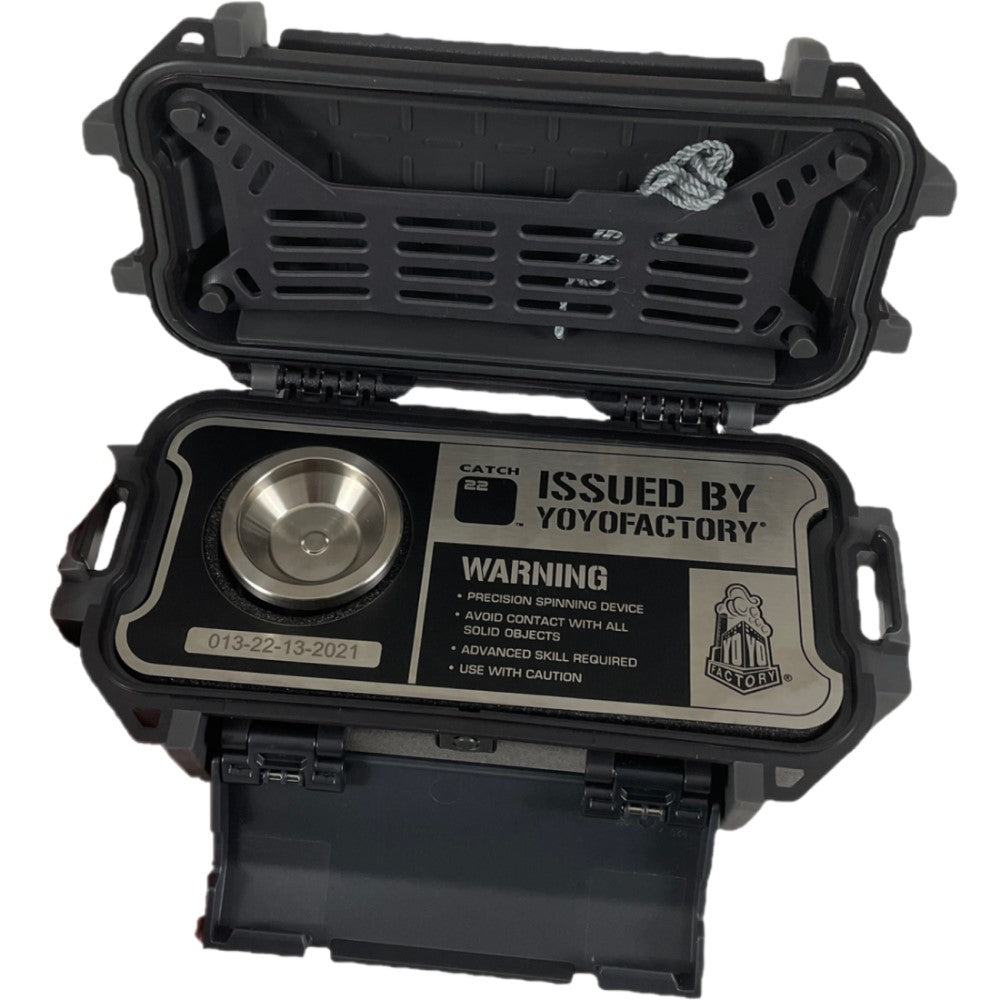 YoYoFactory Catch 22 Yo-Yo - Sturdy Pelican Case - Full Body Titanium YoYo - Available 2/22/22 — view 4