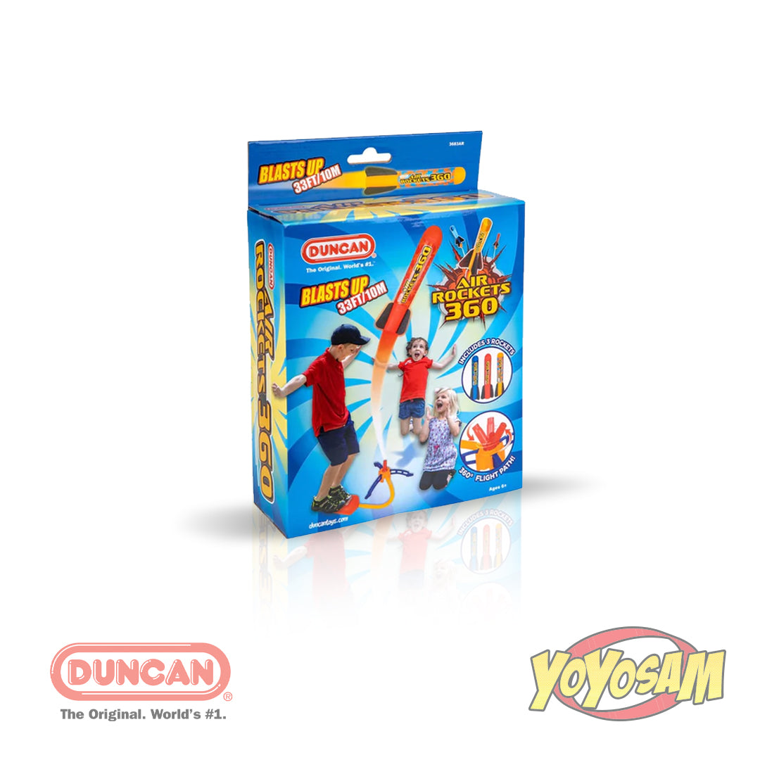 Duncan Air Rockets 360 Box Set - Rockets and Launcher - Blasts Up To 33 Feet