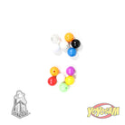 YoYoFactory Yo-Yo Counterweight Set - 6 Pack - 1 White Rubber and 5 POM Commando 5A YoYo Balls
