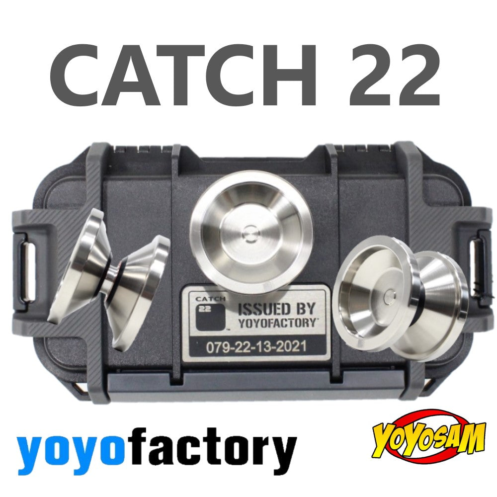 YoYoFactory Catch 22 Yo-Yo - Sturdy Pelican Case - Full Body Titanium YoYo - Available 2/22/22 — view 2