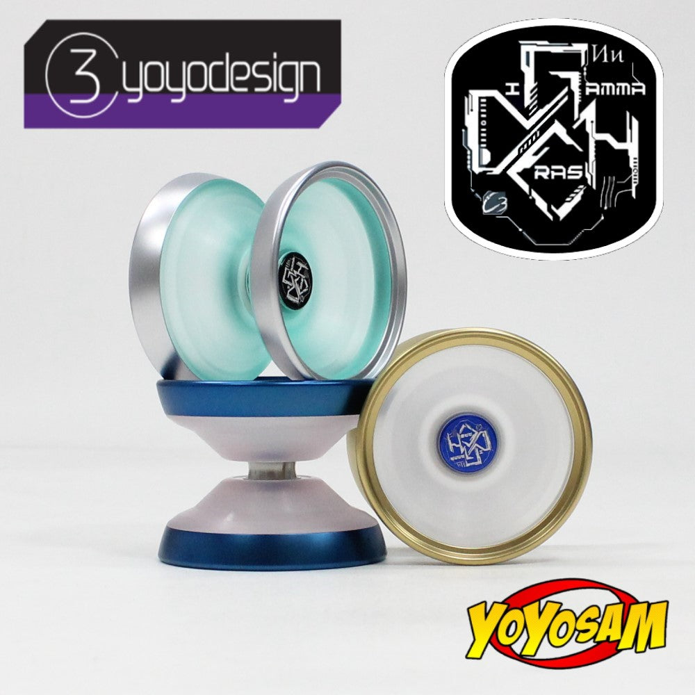C3yoyodesign Digamma Crash Yo-Yo - Polycarbonate with Stainless Steel Rim YoYo — view 2