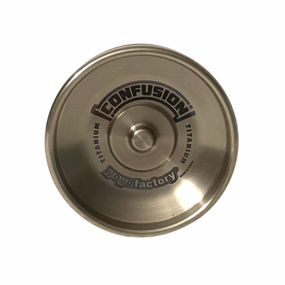 YoYoFactory Confusion Ti Yo-Yo - Titanium- YoYo Plays Responsive or Unresponsive by Switching the Pads! — view 3