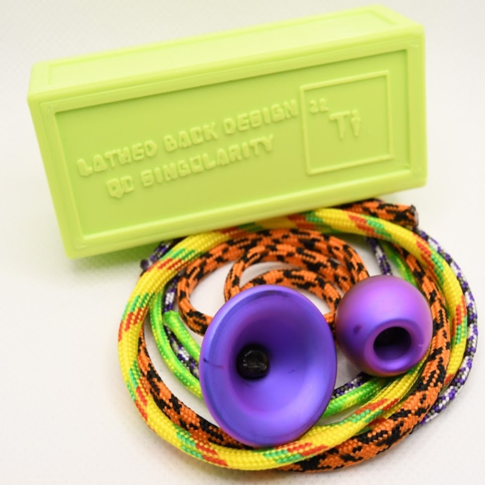 Lathed Back Design Quantum Colliders Singularity Begleri - Titanium Edition - Skill Toy — view 7