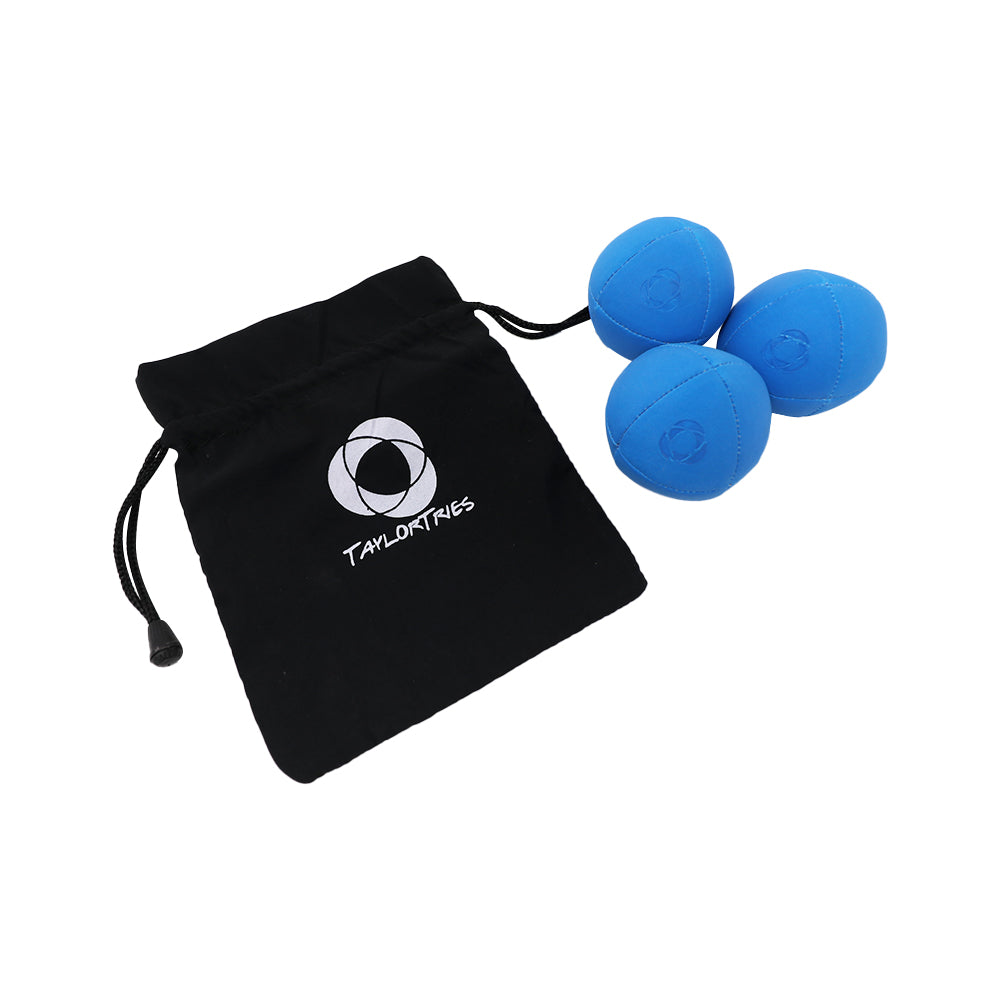 Taylor Tries Signature Pro Series Juggling Balls- Professional 8 Panel Ball with Drawstring Carry Bag - 110 grams, 67mm -