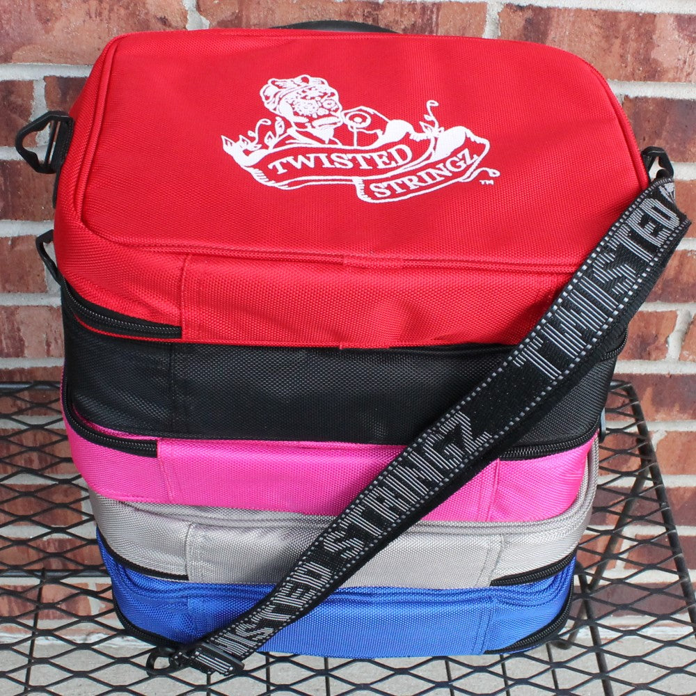 Twisted Stringz Deluxe Yo-Yo Bag - YoYo Carry Case - Holds 12 Yo-Yos- Triple Stitch Shoulder Strap - Double Graphics — view 3