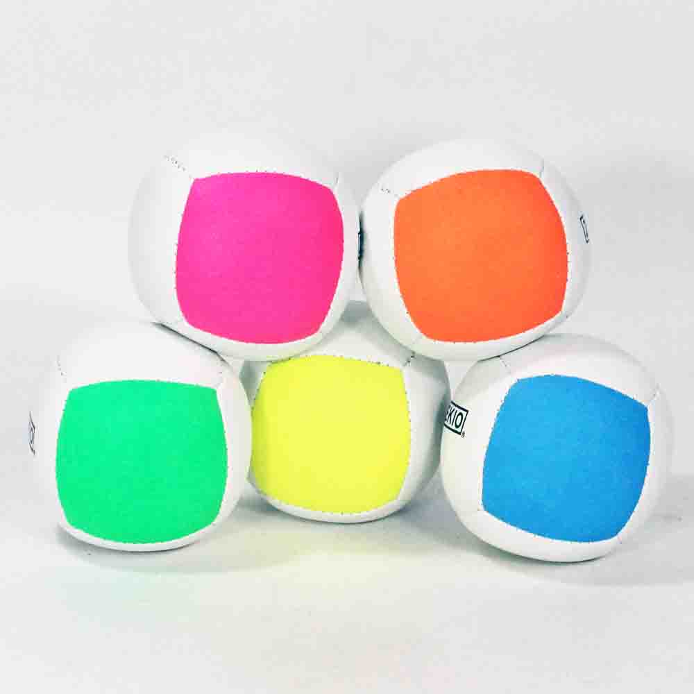 Zeekio Lunar Juggling Balls - 110g Professional UV Reactive 6 Panel Ball - Pack of 3 — view 7